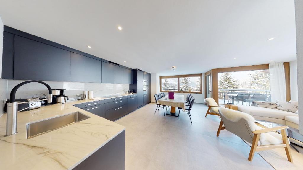 Churwalden Apartment | Alpen-Suite mit Spa & Bergblick