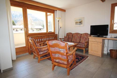 Sils-Maria Apartment | Residenza Lagrev 2 Zimmerwohnung Nr 012 - Typ 21A - Hochparterre - Süd