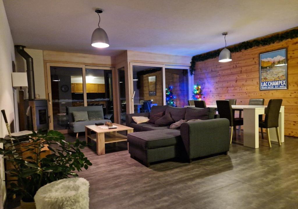 Champex-Lac Apartment | Superbe appartement Champex-Lac avec piscine et sauna