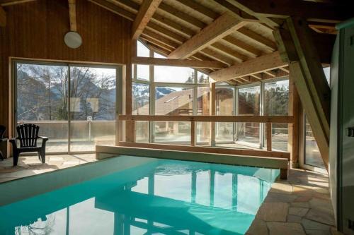 Barboleusaz Ski Chalet | Verseau avec piscine intérieure