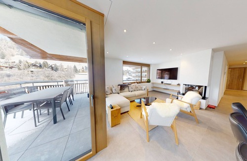Churwalden Apartment | Apartment with hotel spa and pool