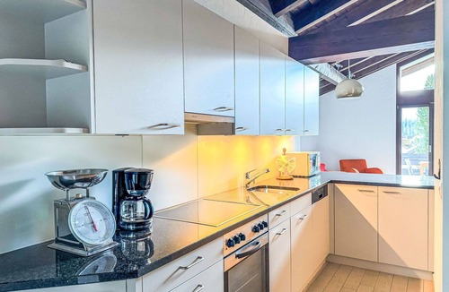 Laax Apartment | Beautiful apartment for 4 people with WIFI, pool, TV, balcony, pets allowed and panoramic view