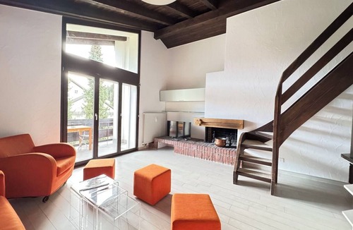 Laax Apartment | Beautiful apartment for 4 people with WIFI, pool, TV, balcony, pets allowed and panoramic view
