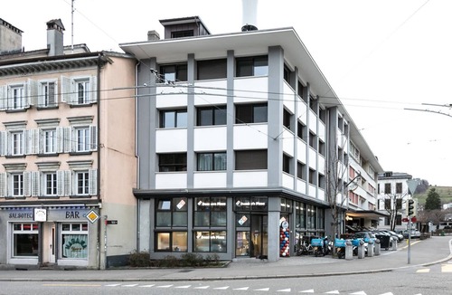 St. Gallen Apartment | Central St. Gallen Studio (green): Fast WiFi & kitchen for shared use