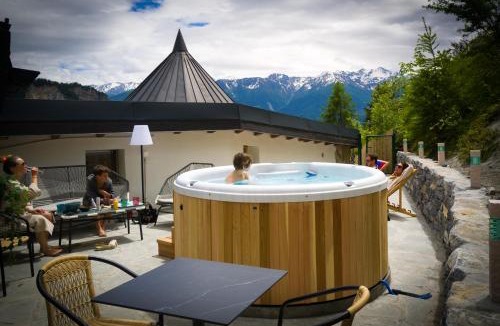 Chamoson Ski Chalet | Chalet 4 Saisons with jacuzzi - Ovronnaz
