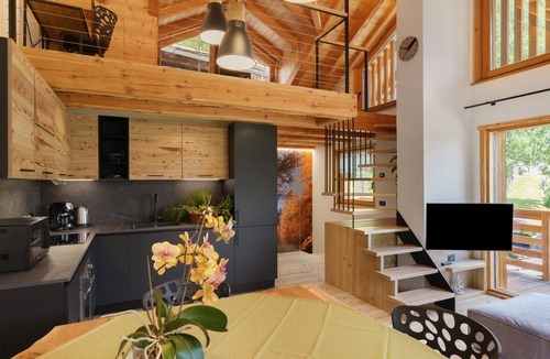 Rabbi Ski Chalet | Chalet "de la Tata" with Mountain Views, Private Wellness Area and WiFi