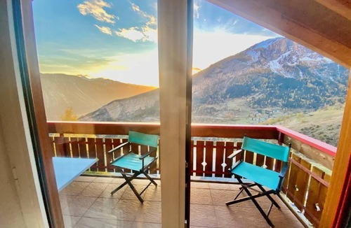 Albinen Ski Chalet | Chalet Kristall with breathtaking mountain views