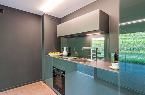 Stabio Apartment | Cosy apartment for 2 guests with A/C, WIFI, TV, balcony and panoramic view