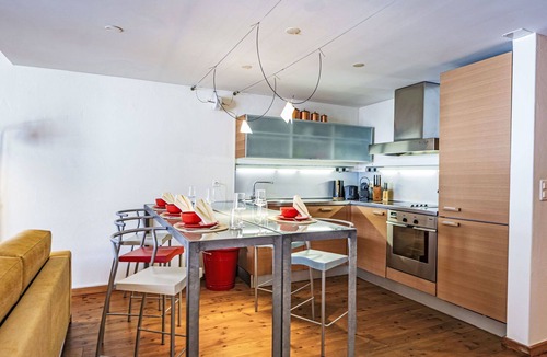 La Punt-Chamues-ch Apartment | Cosy apartment for 4 people with WIFI, TV, balcony, pets allowed and panoramic view