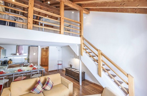 La Punt-Chamues-ch Apartment | Cosy apartment for 4 people with WIFI, TV, balcony, pets allowed and panoramic view
