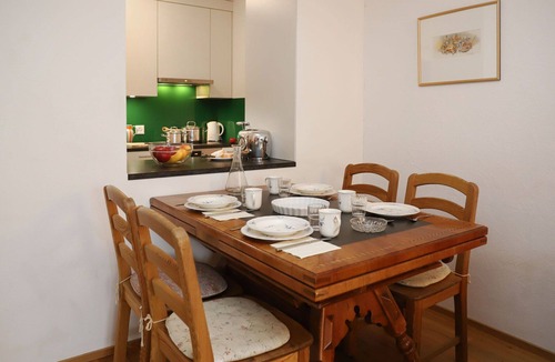 Falera Apartment | Cosy apartment for 5 guests with pool, WIFI, TV, balcony and panoramic view
