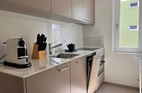 Oerlikon Apartment | Elegant Studio in Zurich w/Balcony (302-16)