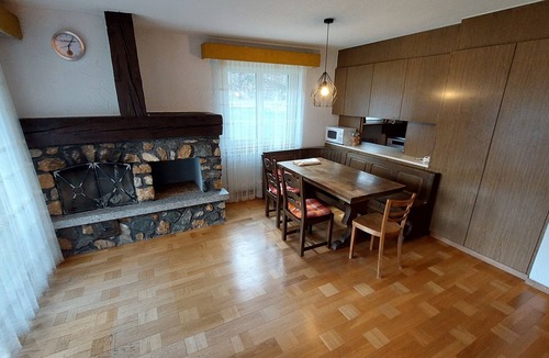 Taesch Apartment | Large apartment with panoramic view and free parking, 5 min from train station