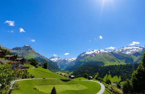 Engelberg Apartment | Moderne Wohnung mit sonniger Terrasse, Blick auf die Berge und das Engelbergertal