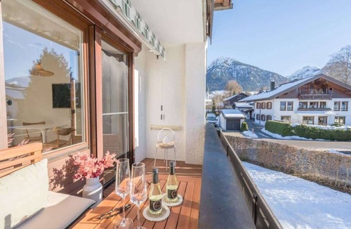 Oberstdorf Apartment | Modernes Studio mit Bergblick