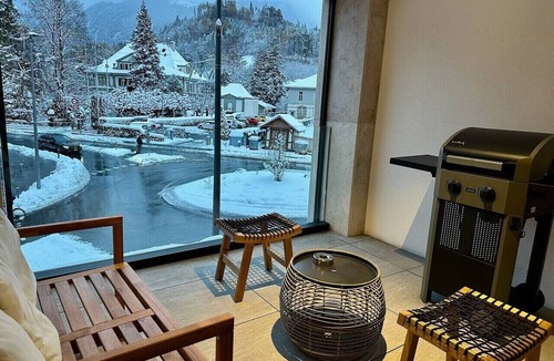 Central Interlaken Apartment | Mountain View Luxury Apt at Interlaken West AC BBQ by SwissDreamLiving