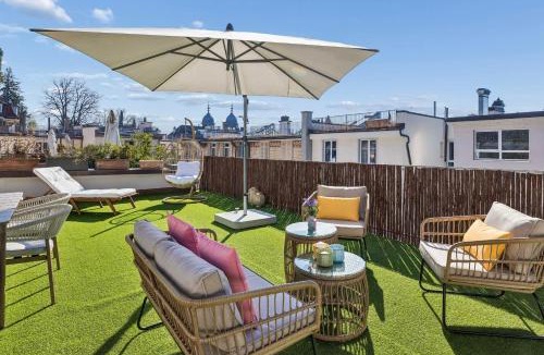 Center Apartment | OldTown Penthouse Maisonette AC PrivateRooftop