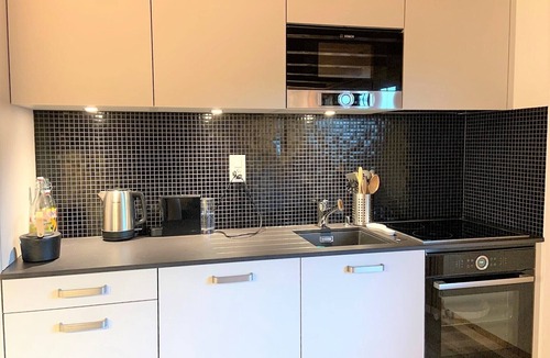 St. Luc Apartment | Outside: Apartment for 3 persons on the 4th floor with elevator, balcony with view, shuttle bus stop
