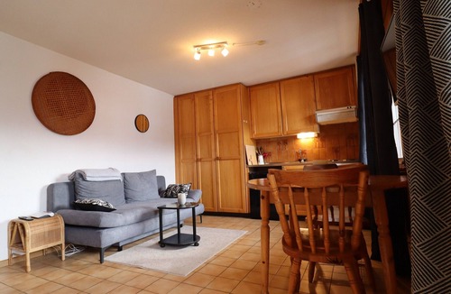 St. Luc Apartment | Outside: studio for 2 people with balcony overlooking the Matterhorn, located in a residence with el