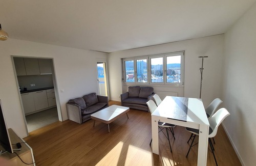 Lenzburg Apartment | Quiet, central living with panoramic views - 20 minutes by train to Zurich main station
