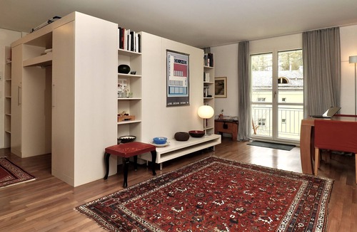 Sils-Maria Apartment | Residenza Alpenrose 19 – Stylish flat with 2 terraces & panoramic views