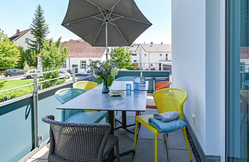 Waggershausen Apartment | Spacious apartment over 2 floors with south-east facing balcony and playground view.