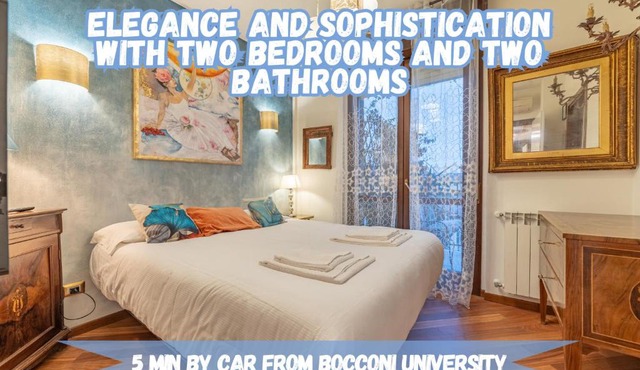 5' from Bocconi University with 2 Bedr and 2 Bathr