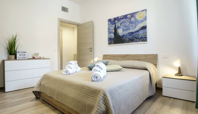 Accogliente appartamento, con ampio giardino a 400 metri dal mare in Lido di Fermo