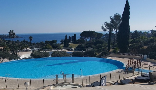 Comfortable nest with pool and sea view in Saint-Raphaël