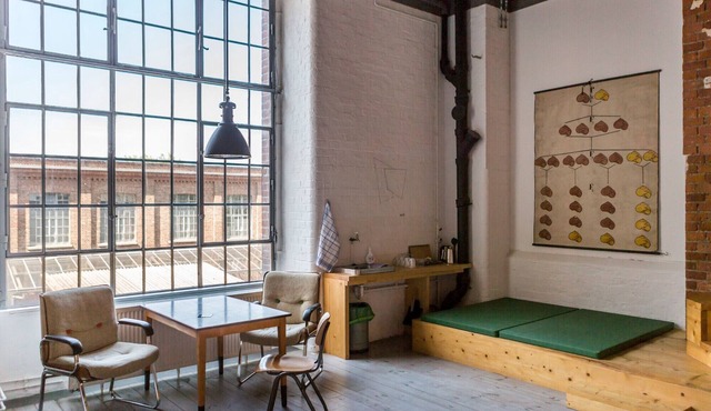 Industrial vacation apartment 3 in the old spinning mill in Leipzig