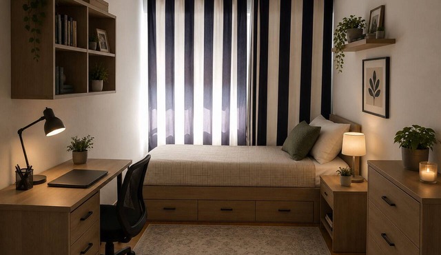 Large room, 2 beds, sleeps up to 4 guests Spacious room, 2 beds, up to 4 guests