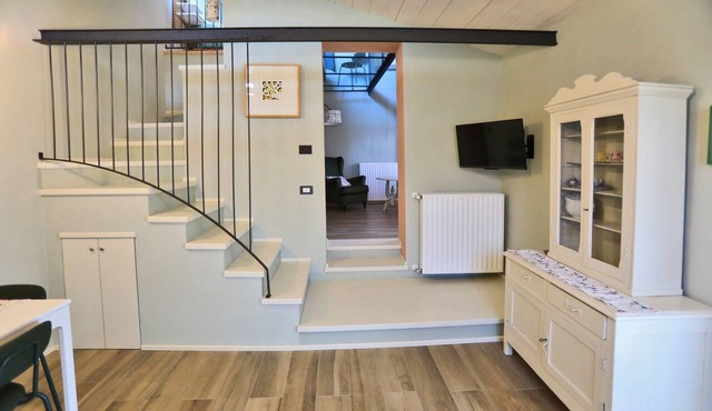 Panoramic Loft Apartment "Rose" with Private Balcony, View, Wi-Fi & Air Conditioning