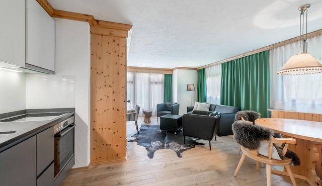 Quiet location integrated into a hotel in St. Moritz
