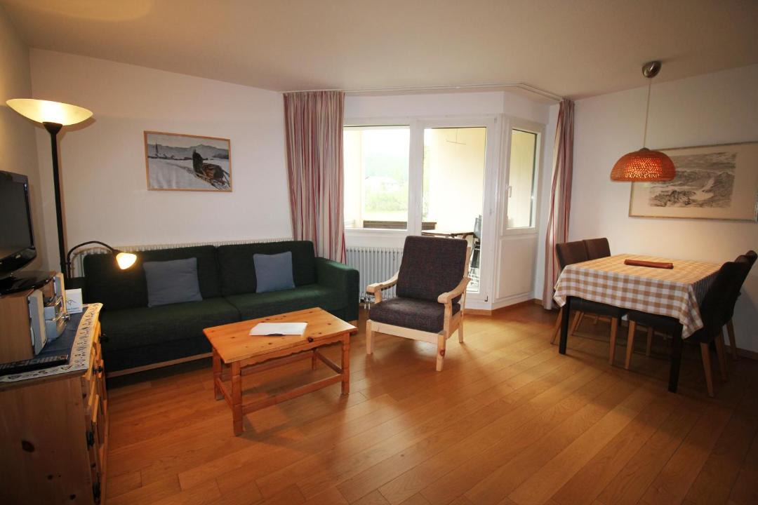 Sils-Maria Apartment | Residenza Lagrev 1 Zimmerwohnung - Nr 003 - Typ 12A - Hochparterre - Süd