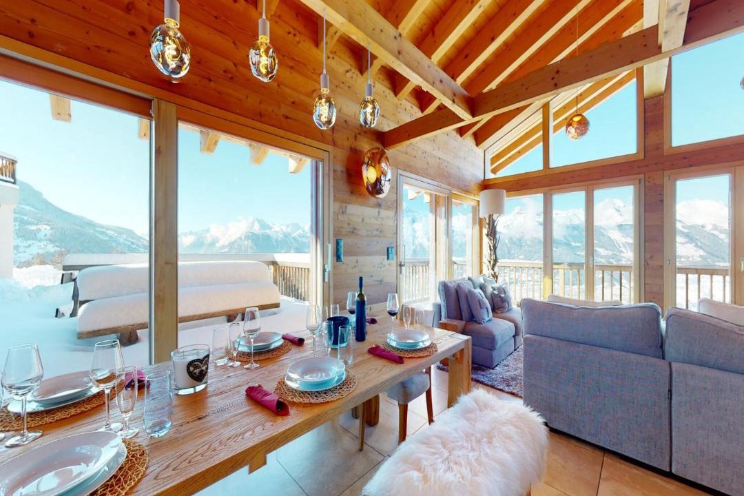 Veysonnaz Ski Chalet | Chalet in Veysonnaz with hot tub