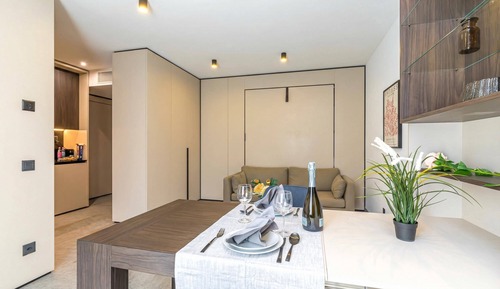 Family Studio, Microwave (ICON H Lugano 306 Suite Micro-Living)