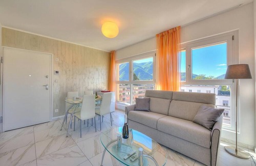 Lugano Apartment | Attico al Parco: Penthouse in Lugano | Balcony, A/C & 2 min from Lake, Lugano, Switzerland