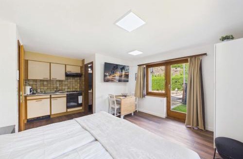 Gamsen Apartment | Cozy Studio with a Garden