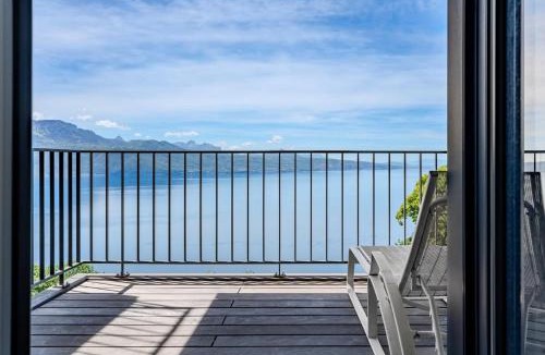 Puidoux Apartment | Terrasses de Lavaux-3 Luxe & Détente Terrasse Piscine Vue Montagnes et lac