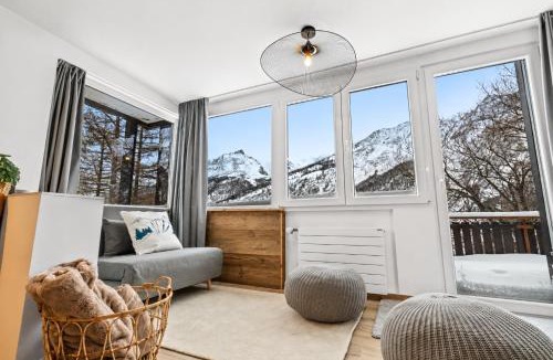 Saas-Fee Apartment | Appartement avec sauna et vue montagne