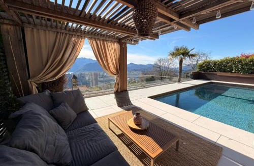 Cademario Apartment | FAMlLY APARTMENT WITH PRIVATE OUTDOOR POOL