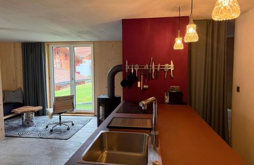 Sedrun Apartment | Casa Glisch im Zentrum von Sedrun, mit Sauna