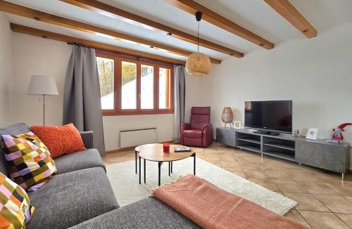 Saint-Martin Apartment | Appartement Tsandelanne avec terrasse panoramique, Val d'Hérens