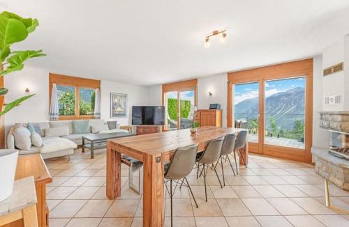 Randogne Villa | 4BDR Alpine Chalet with Game room and Sunny terrace
