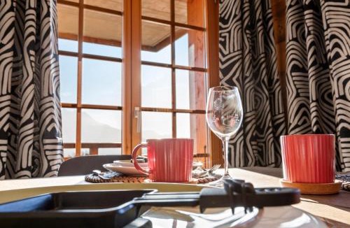 Chesieres Apartment | Appartement chalet avec balcon et vue sur les Alpes