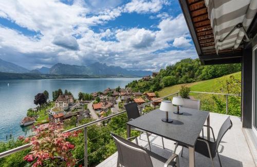 Gunten Apartment | Juwel mit Traumsicht auf See und Berge!