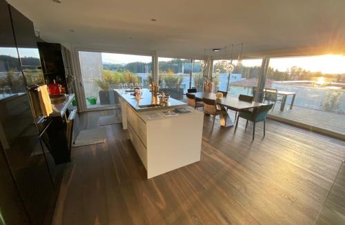 Gummenen Apartment | Luxusloft mit warmem Outdoor Whirlpool