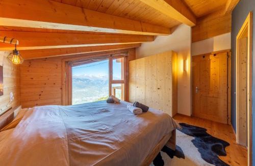 Saint-Pierre-de-Clages Ski Chalet | Ciel Etoilé - Magnifique Chalet, 14 personnes - vue incroyable