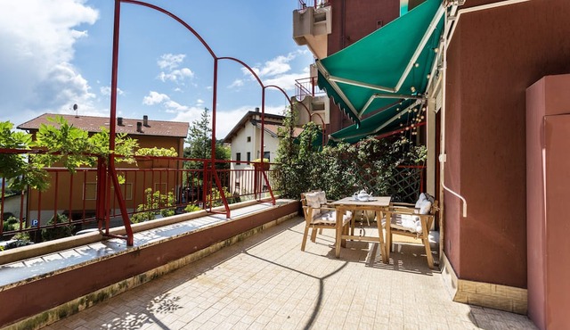Beautiful two-bedroom energy efficient apartment with large equipped terrace