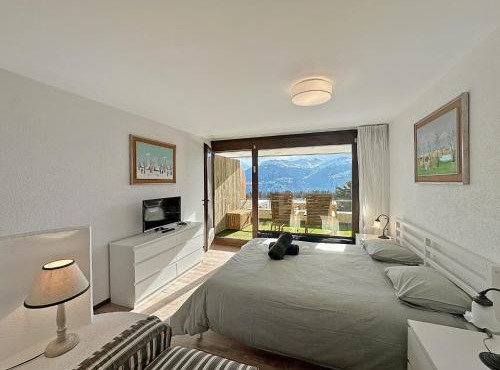Alpine Club Retreat, Central Studio, Pool and View